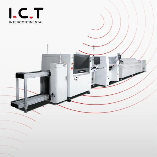 A lâmpada LED totalmente automática Ict monta a linha de montagem de PCB de TV SMT para fábrica